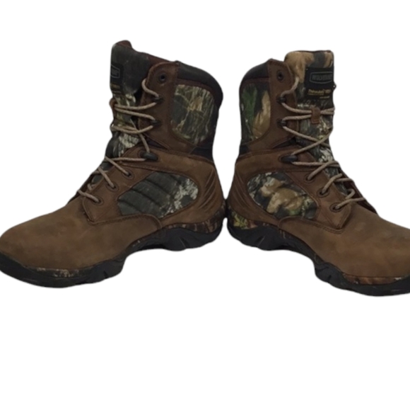 EUC Wolverine Thinsulated Ultra Insulation Waterproof Camo Leather High Top Boot - Picture 5 of 16